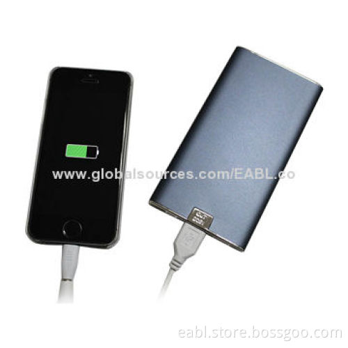 Lithium Polymer Battery with 5,000mAh Capacity, OEM/ODM Orders Ok, LED Indicator, Metal Housing